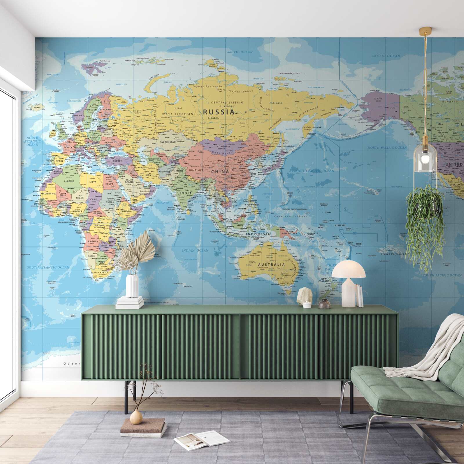 Fototapeta aktuálna mapa sveta z politického hľadiska