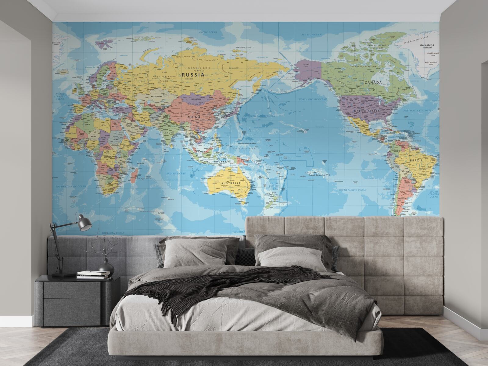 Fototapeta aktuálna mapa sveta z politického hľadiska