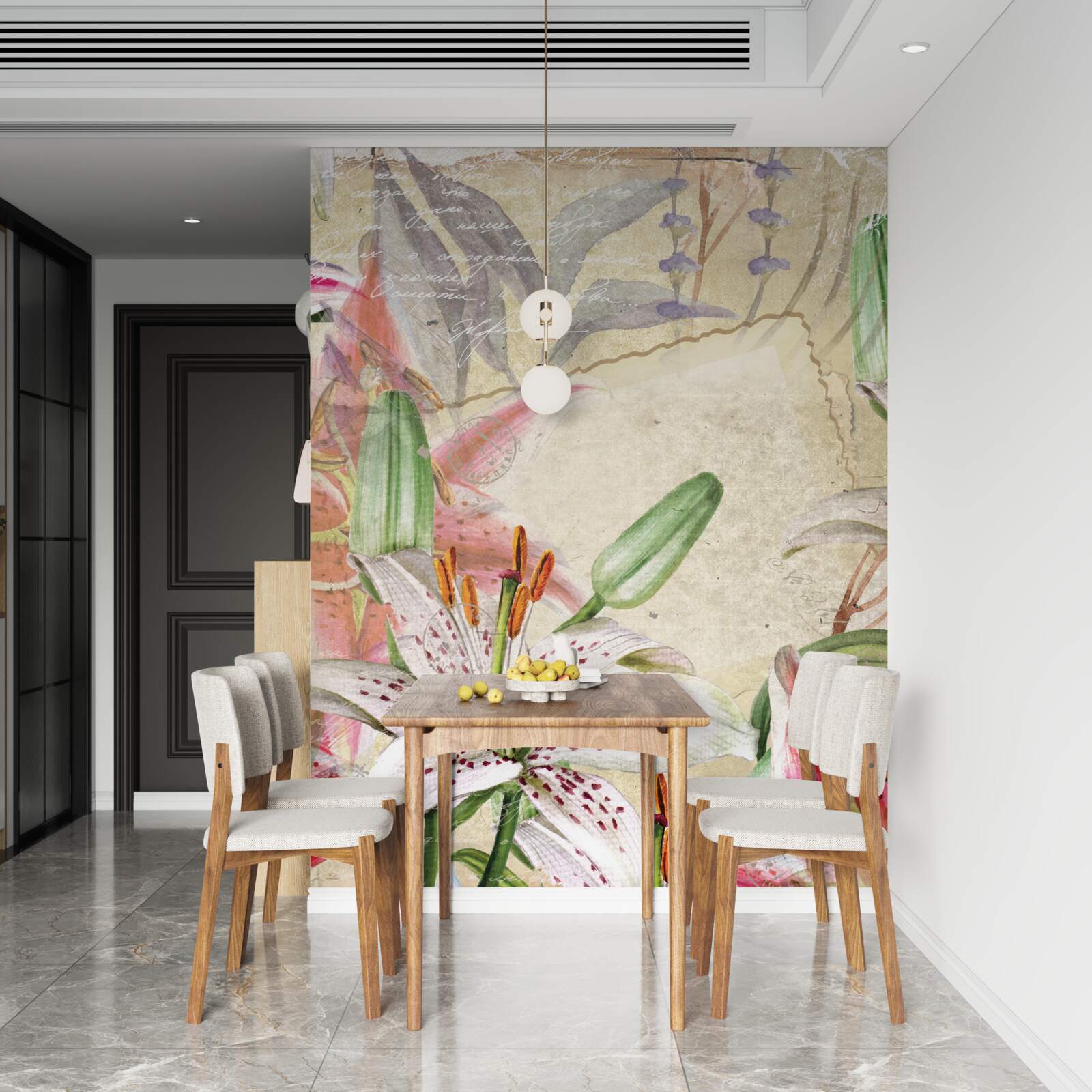 Fototapeta kvitnúce snehobiele ľalie