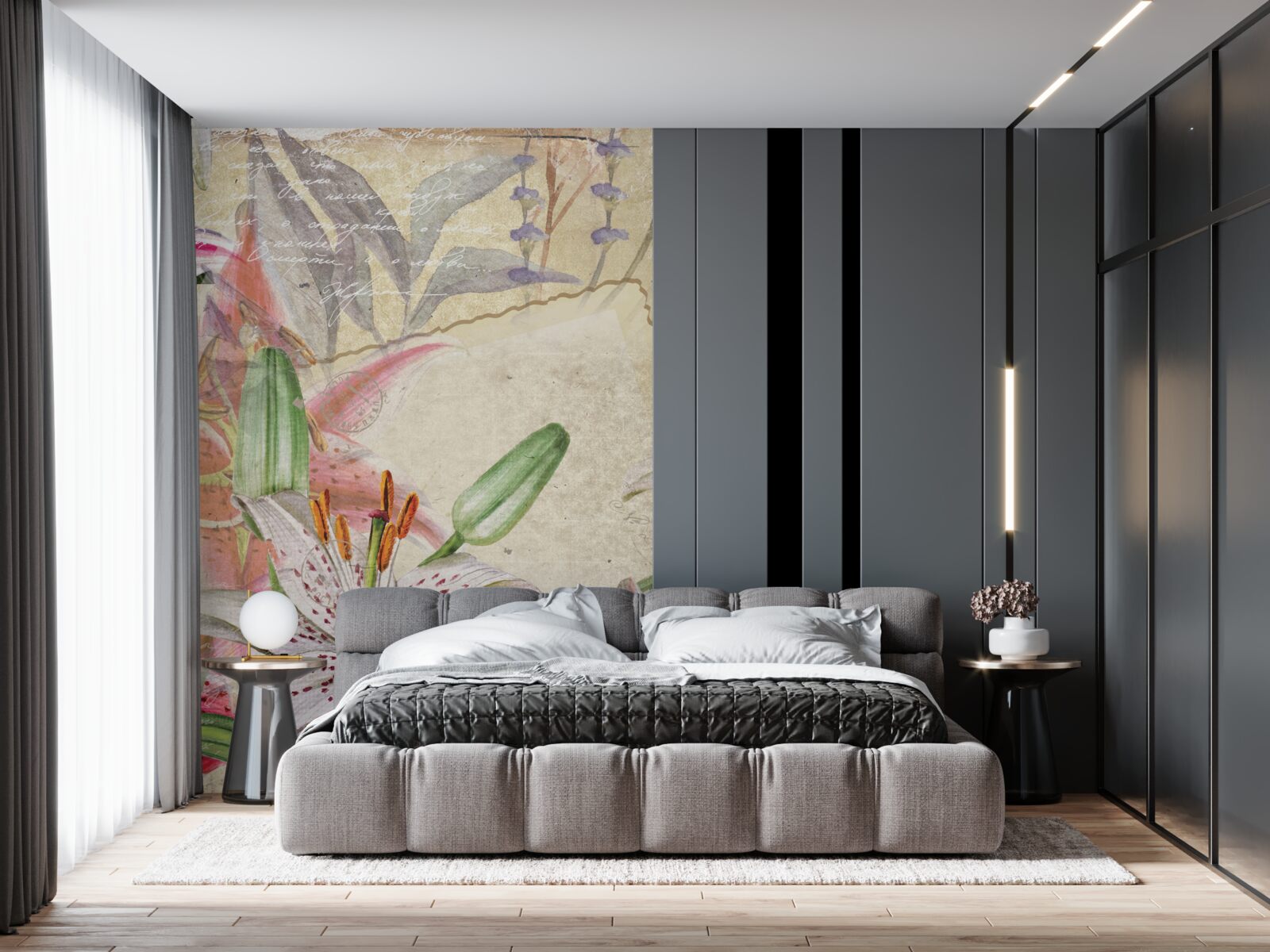 Fototapeta kvitnúce snehobiele ľalie