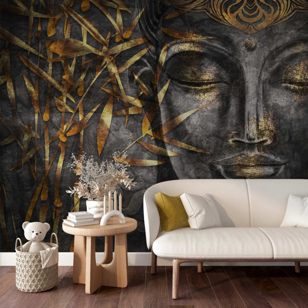 Fototapeta dievča v podobe zlata