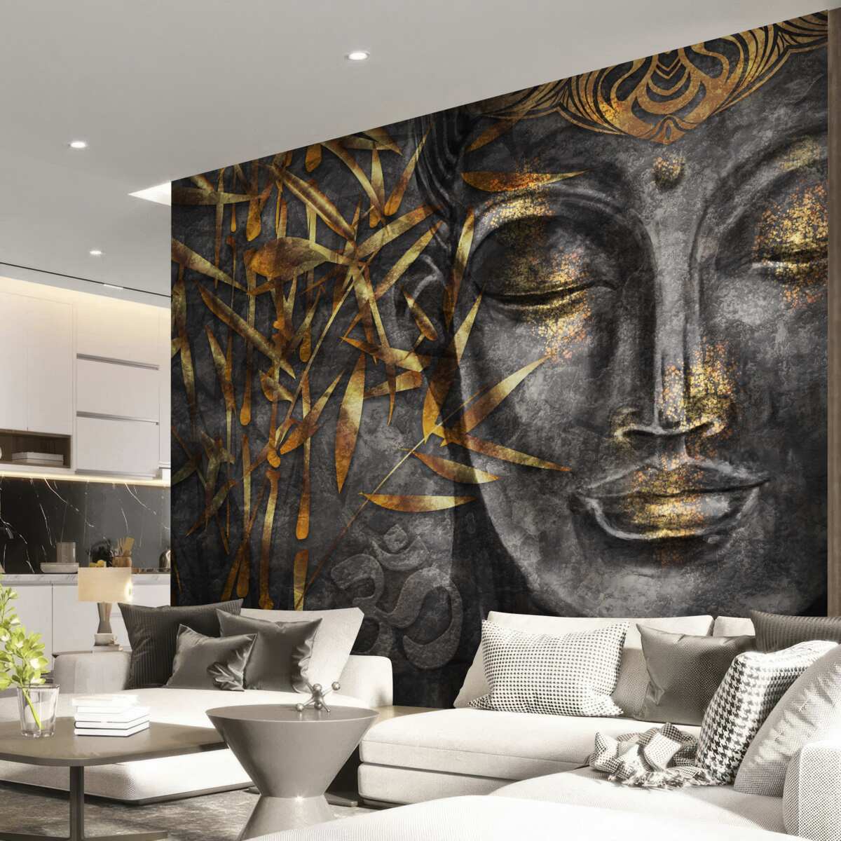 Fototapeta dievča v podobe zlata