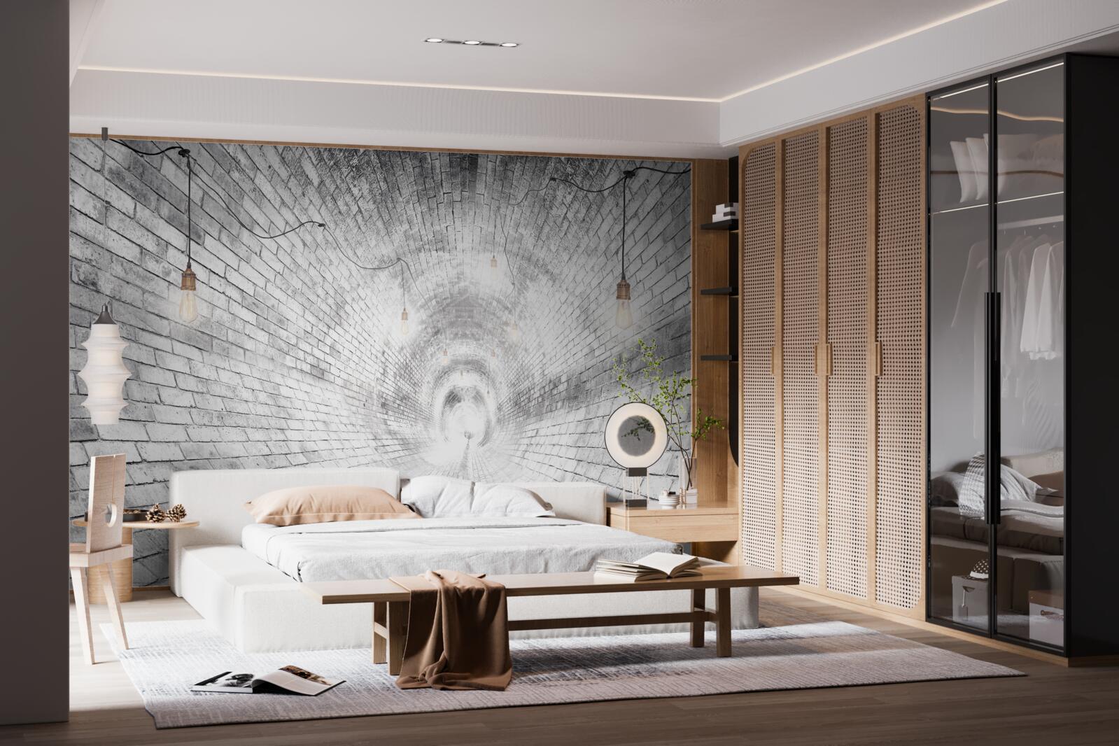 Fototapeta tunel z tehál, ktorý nemá konca