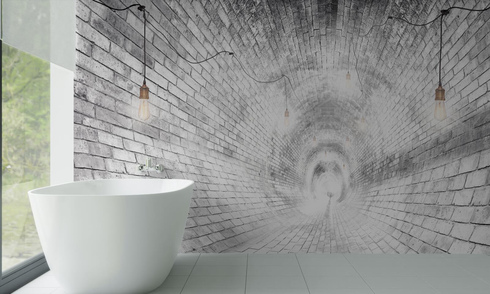 Fototapeta tunel z tehál, ktorý nemá konca