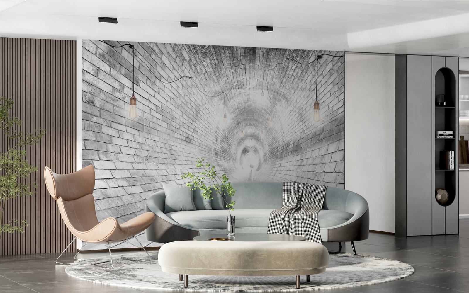 Fototapeta tunel z tehál, ktorý nemá konca