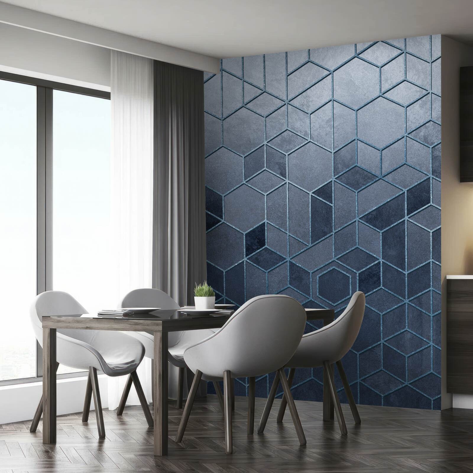 Fototapeta geometria nádherného šedého mramoru