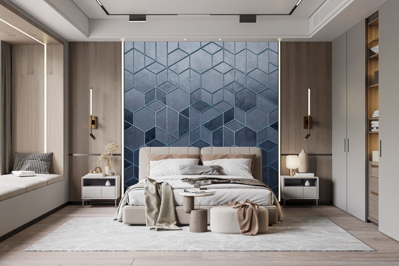 Fototapeta geometria nádherného šedého mramoru