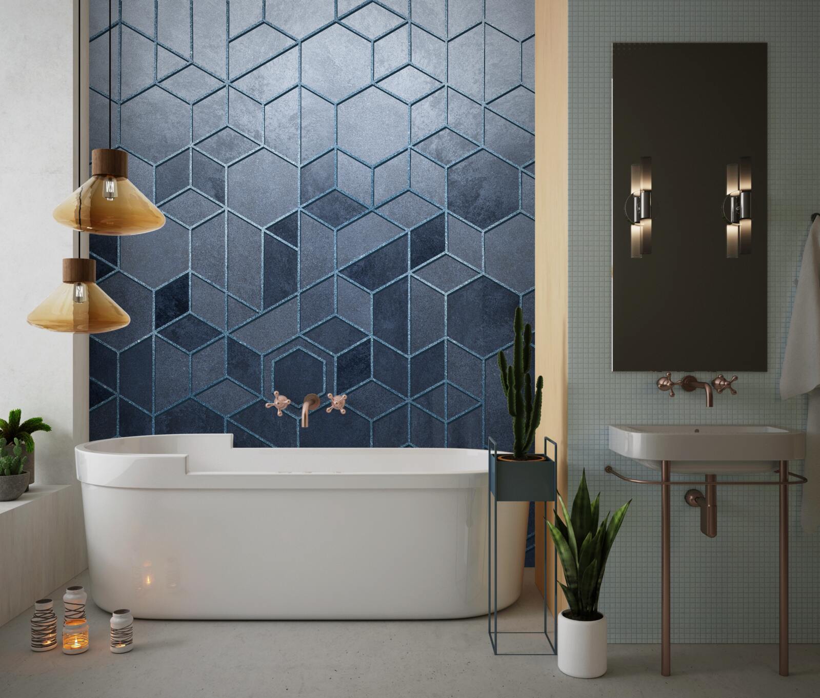 Fototapeta geometria nádherného šedého mramoru