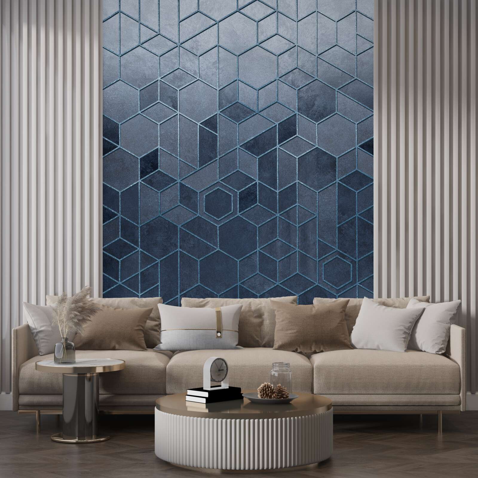 Fototapeta geometria nádherného šedého mramoru