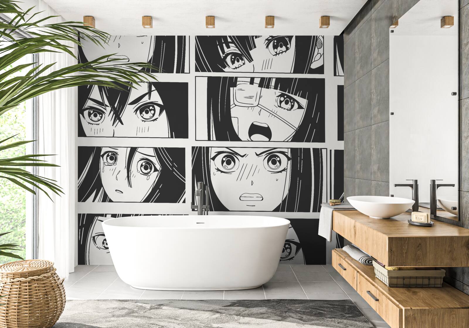 Fototapeta komiks o zážitkoch dievčat