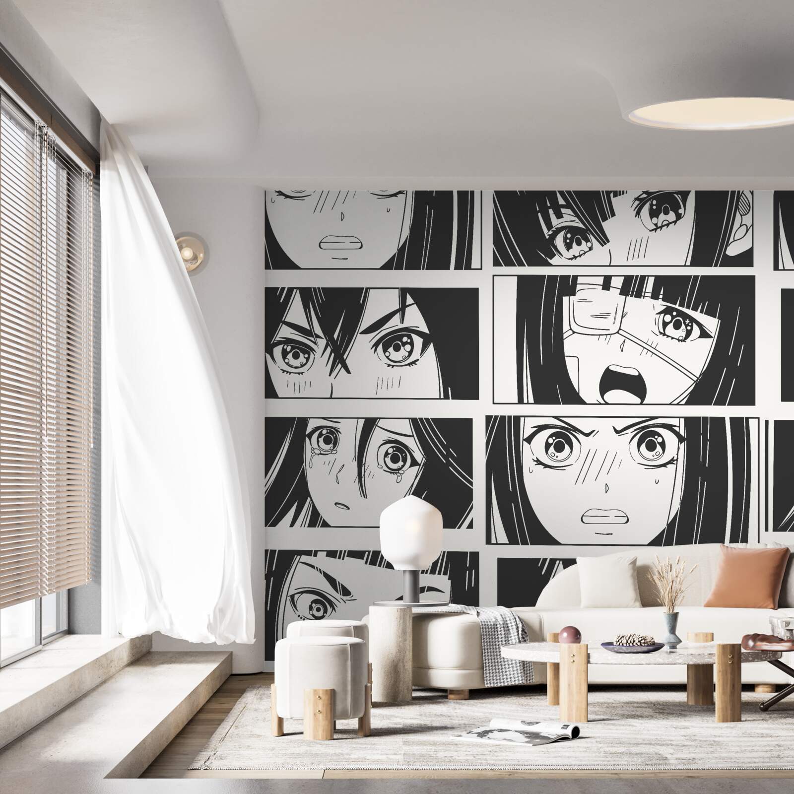 Fototapeta komiks o zážitkoch dievčat