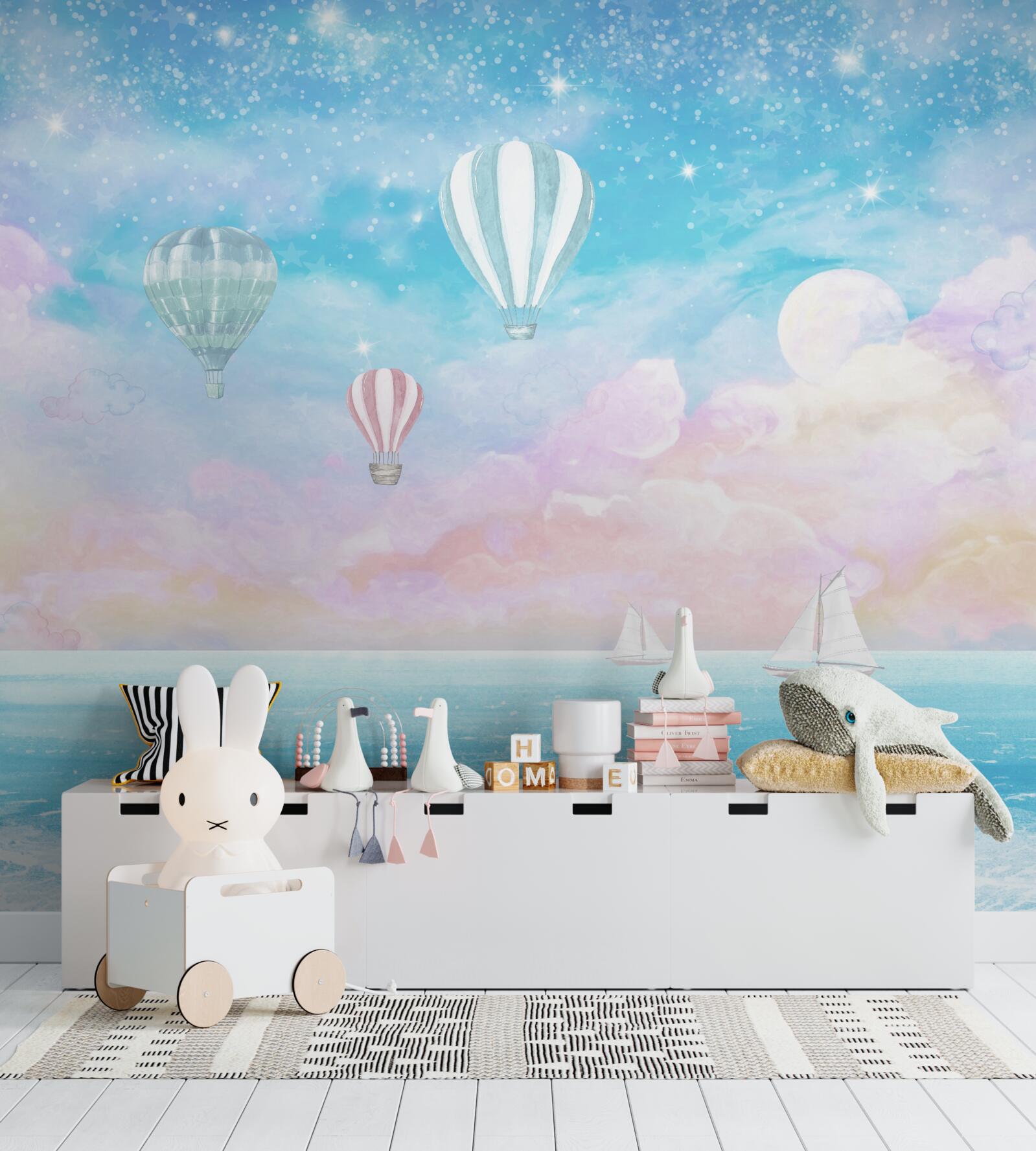 Fototapeta lopty lietajúce nad loďami