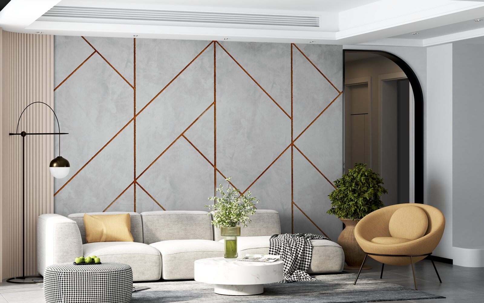 Fototapeta sivý mramor so vzorom zlatých žíl