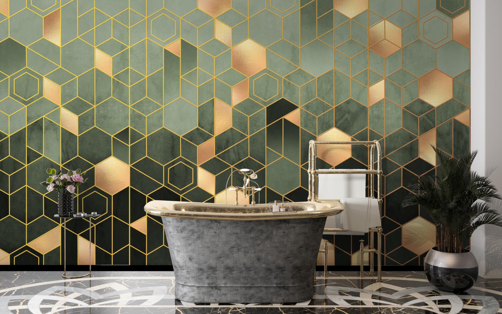 Fototapeta les je zahalený nočnou hmlou a vytvára abstraktné obrazy