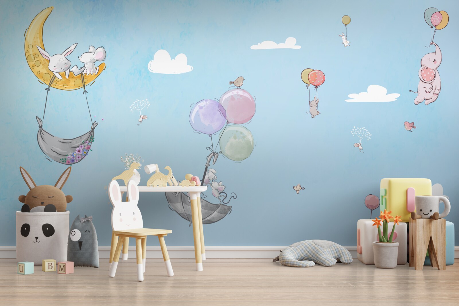 Fototapeta balóny a zvieratká