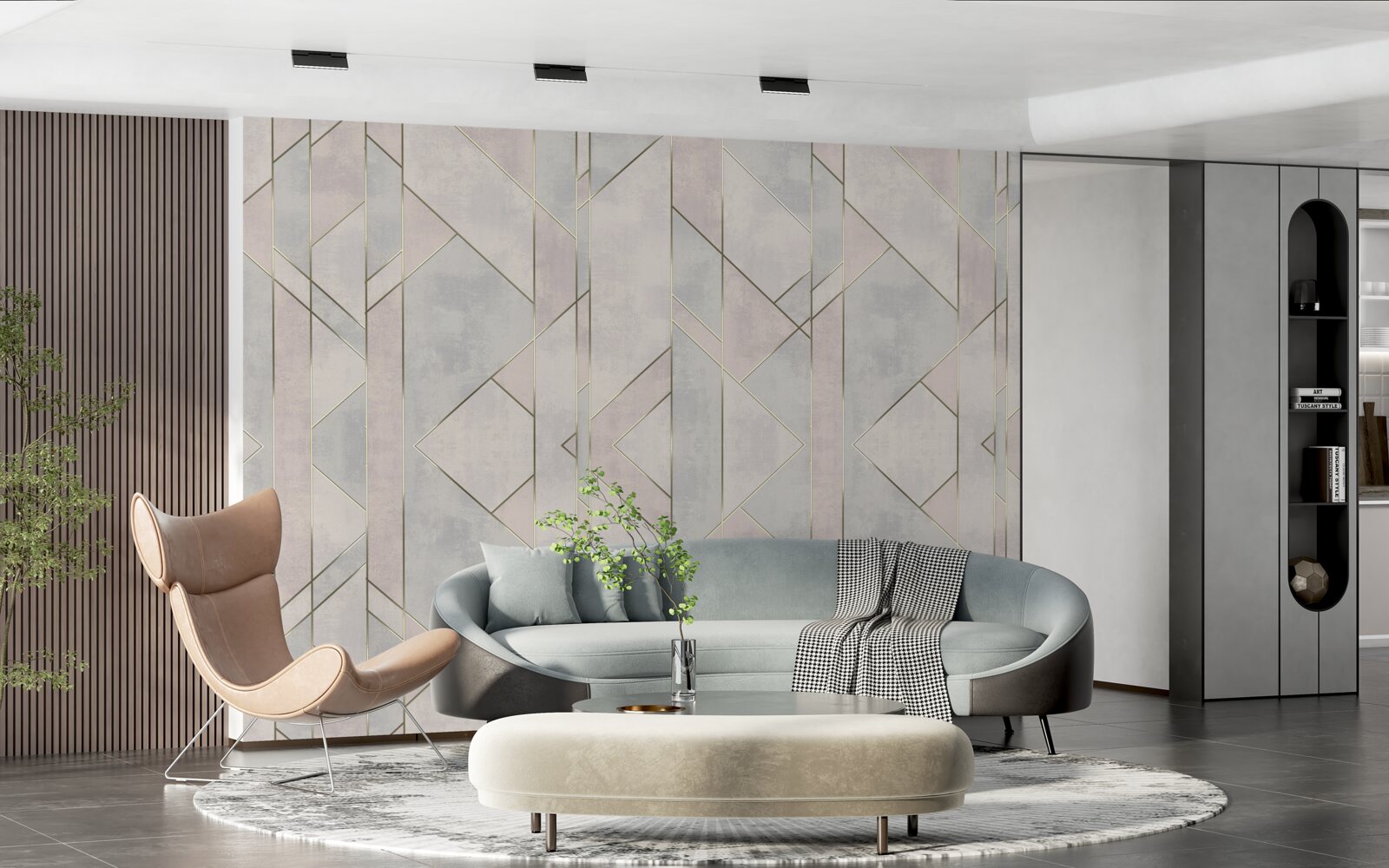 Fototapeta rovné čiary na mramorovom povrchu