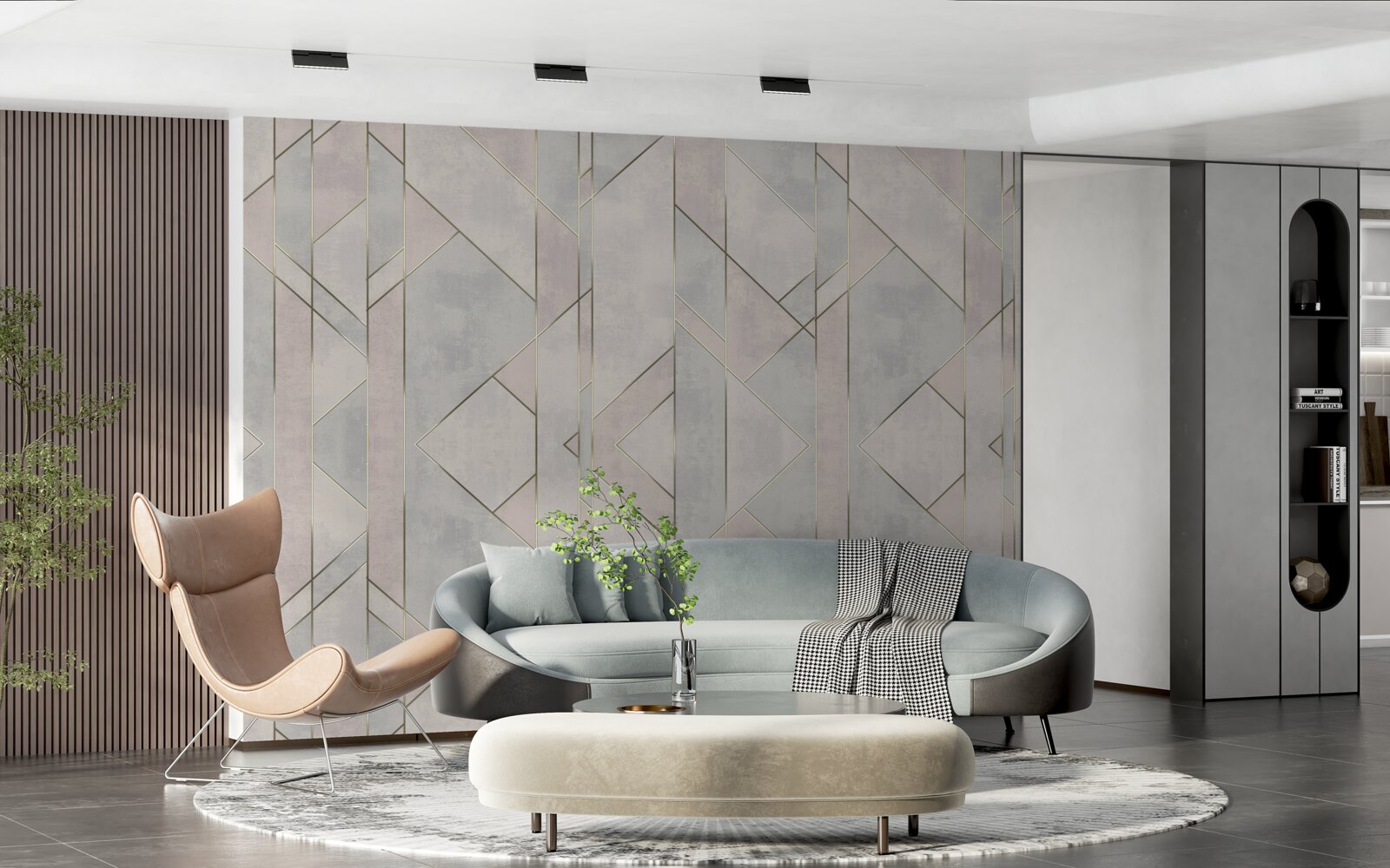 Fototapeta rovné čiary na mramorovom povrchu