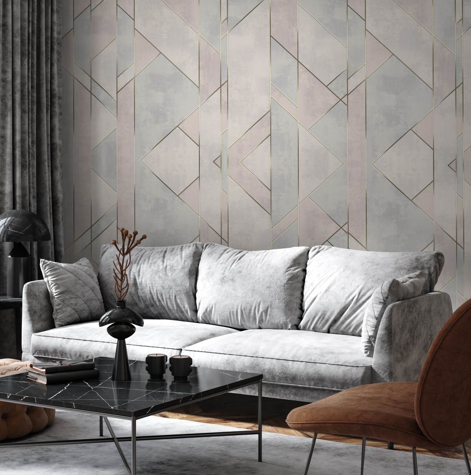 Fototapeta rovné čiary na mramorovom povrchu