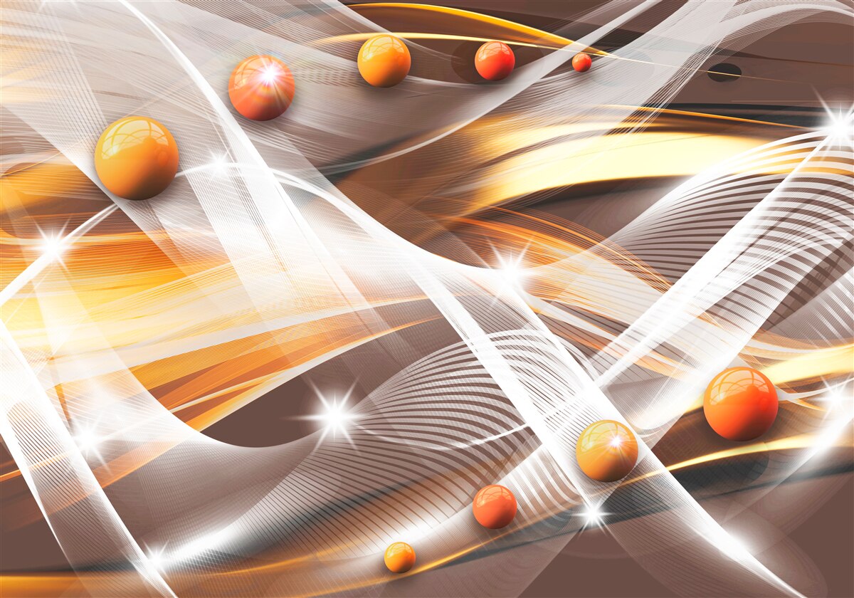 Fototapeta levitujúce gule v abstraktnom umení