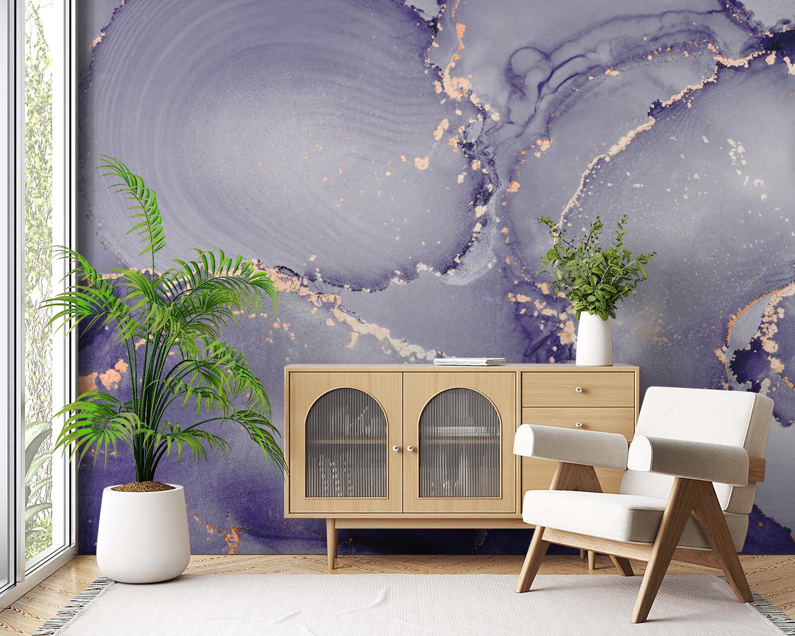 Fototapeta lila-fialový mramor