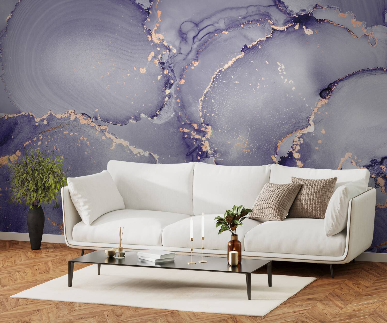 Fototapeta lila-fialový mramor