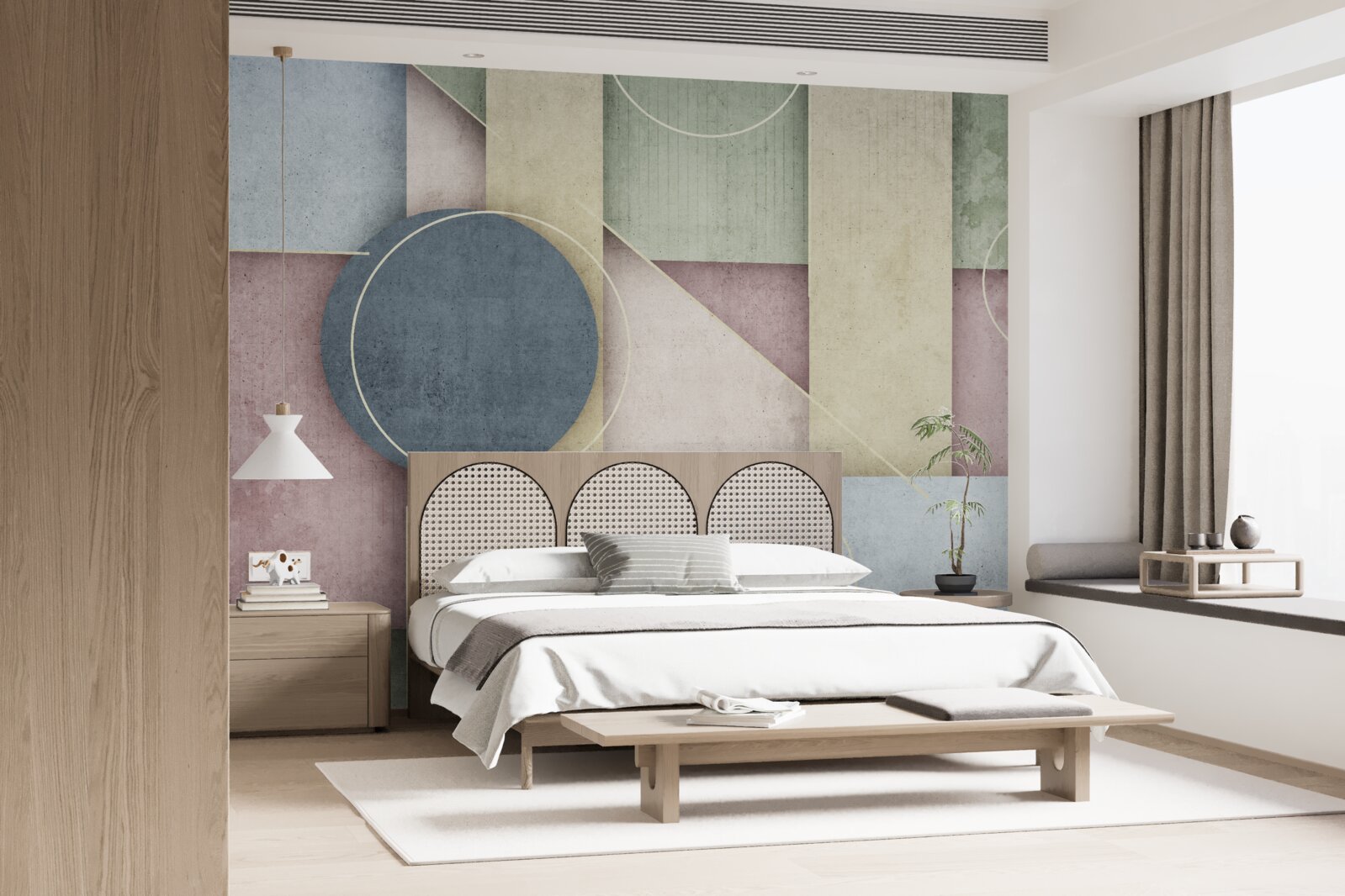 Fototapeta kompozícia s geometrickými prvkami