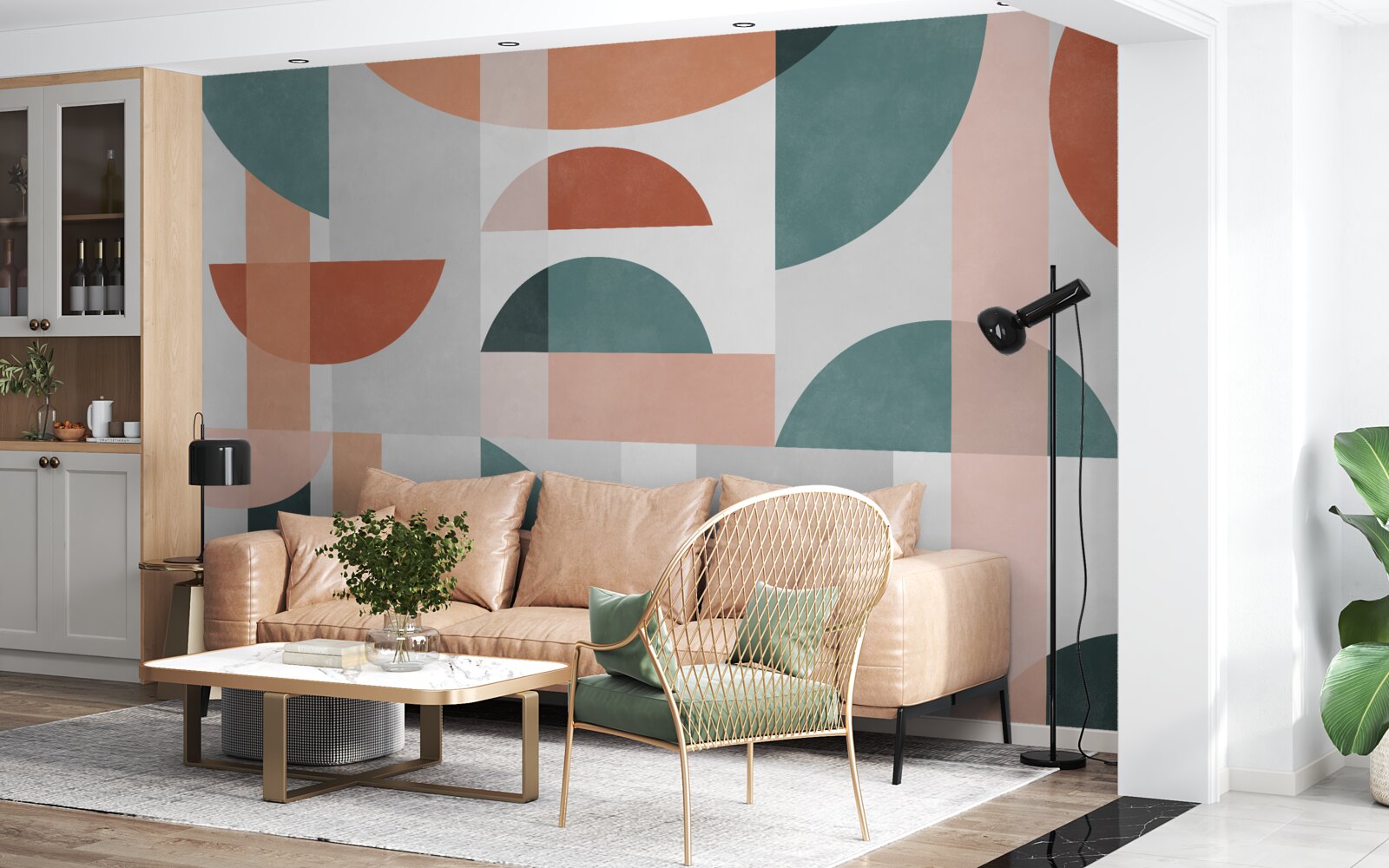 Fototapeta geometrické tvary v abstrakcii