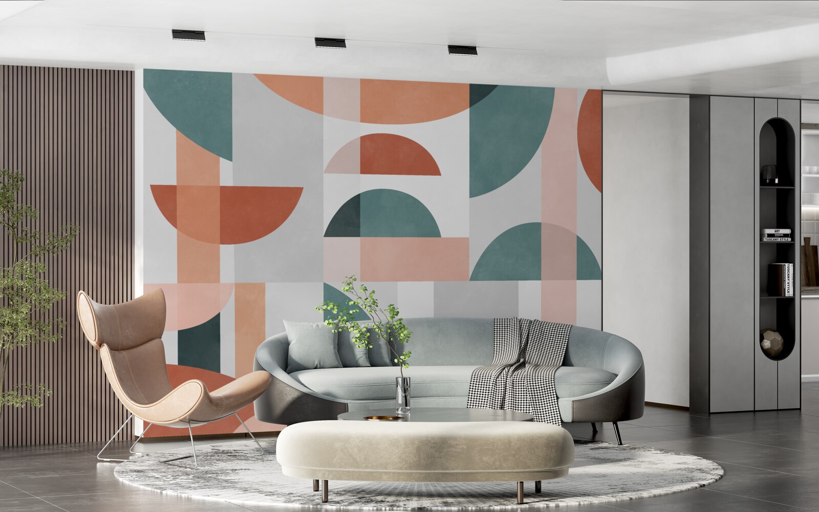 Fototapeta geometrické tvary v abstrakcii