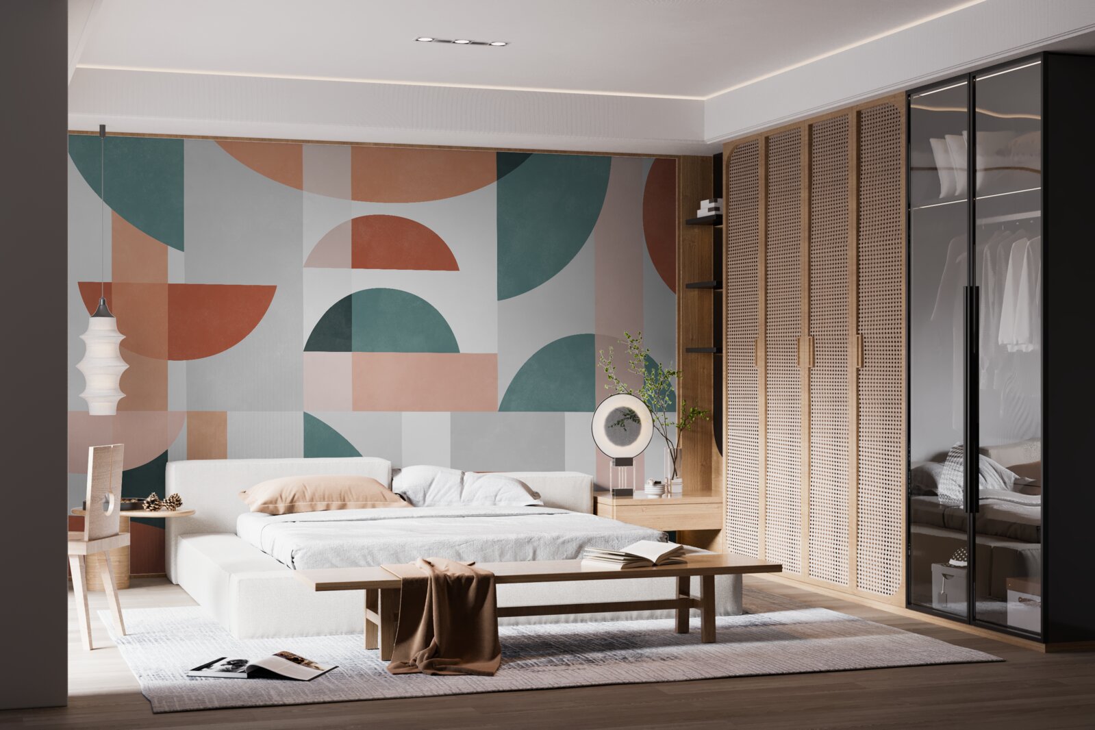 Fototapeta geometrické tvary v abstrakcii