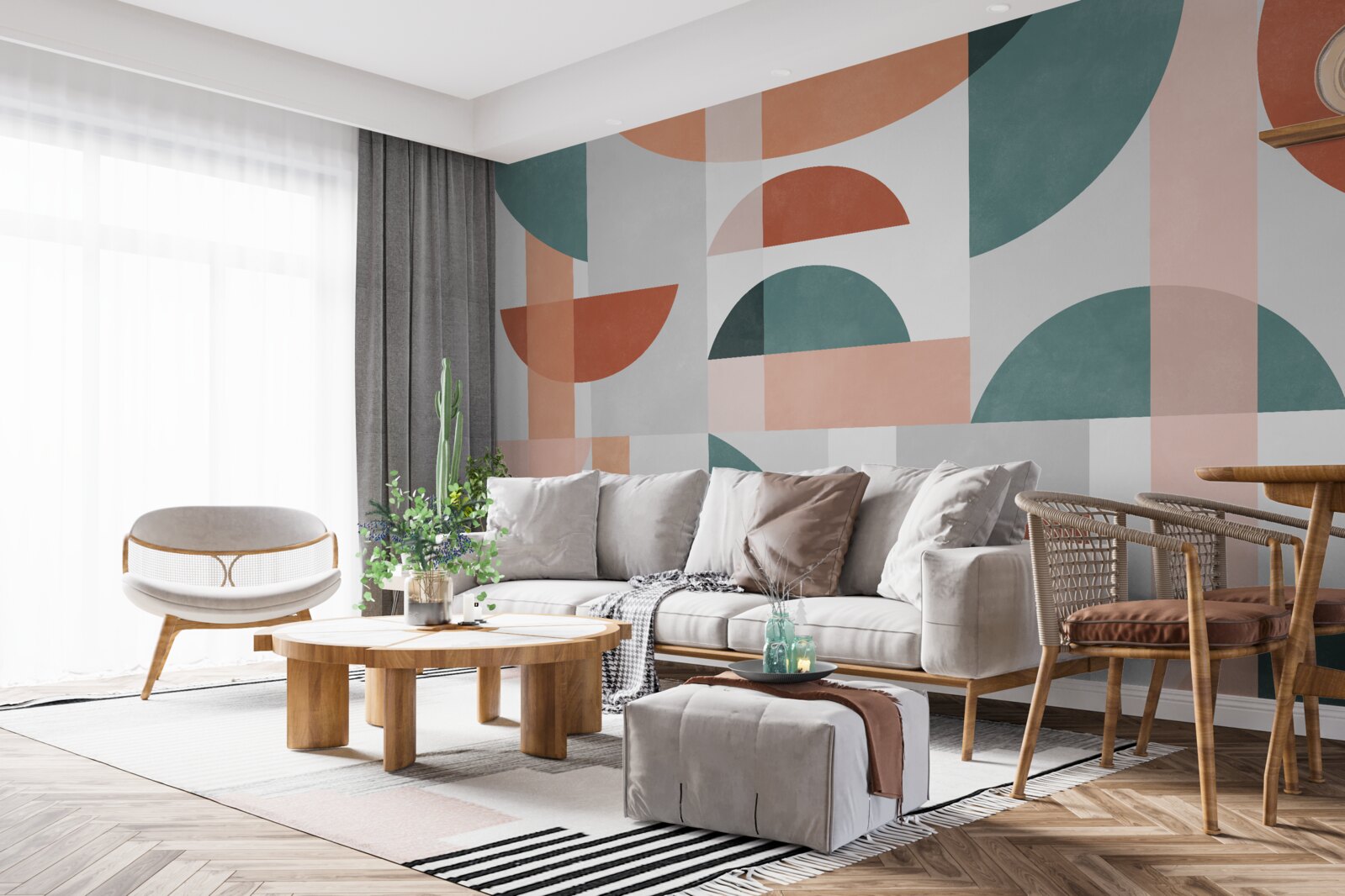 Fototapeta geometrické tvary v abstrakcii