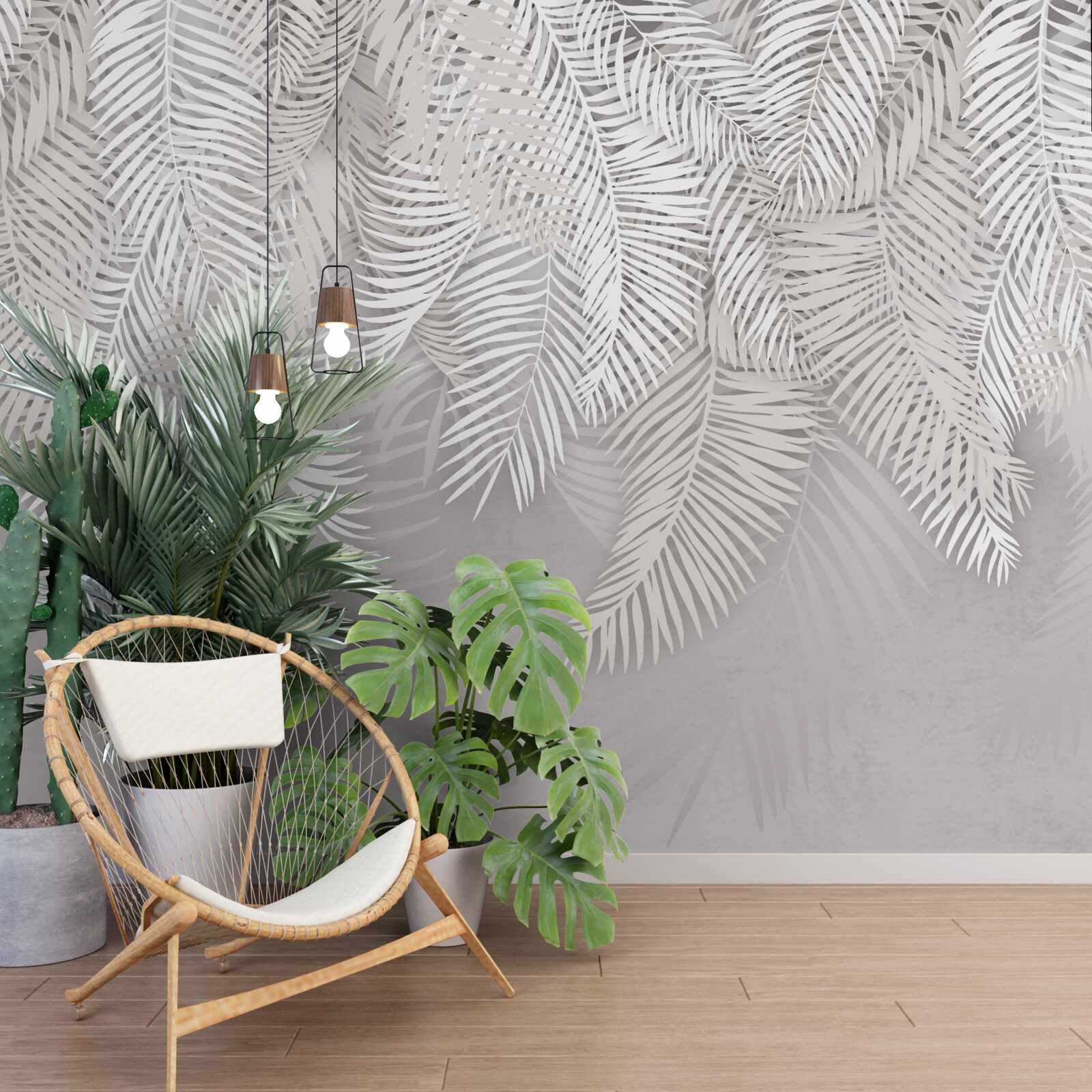 Fototapeta naopak papraď je biela