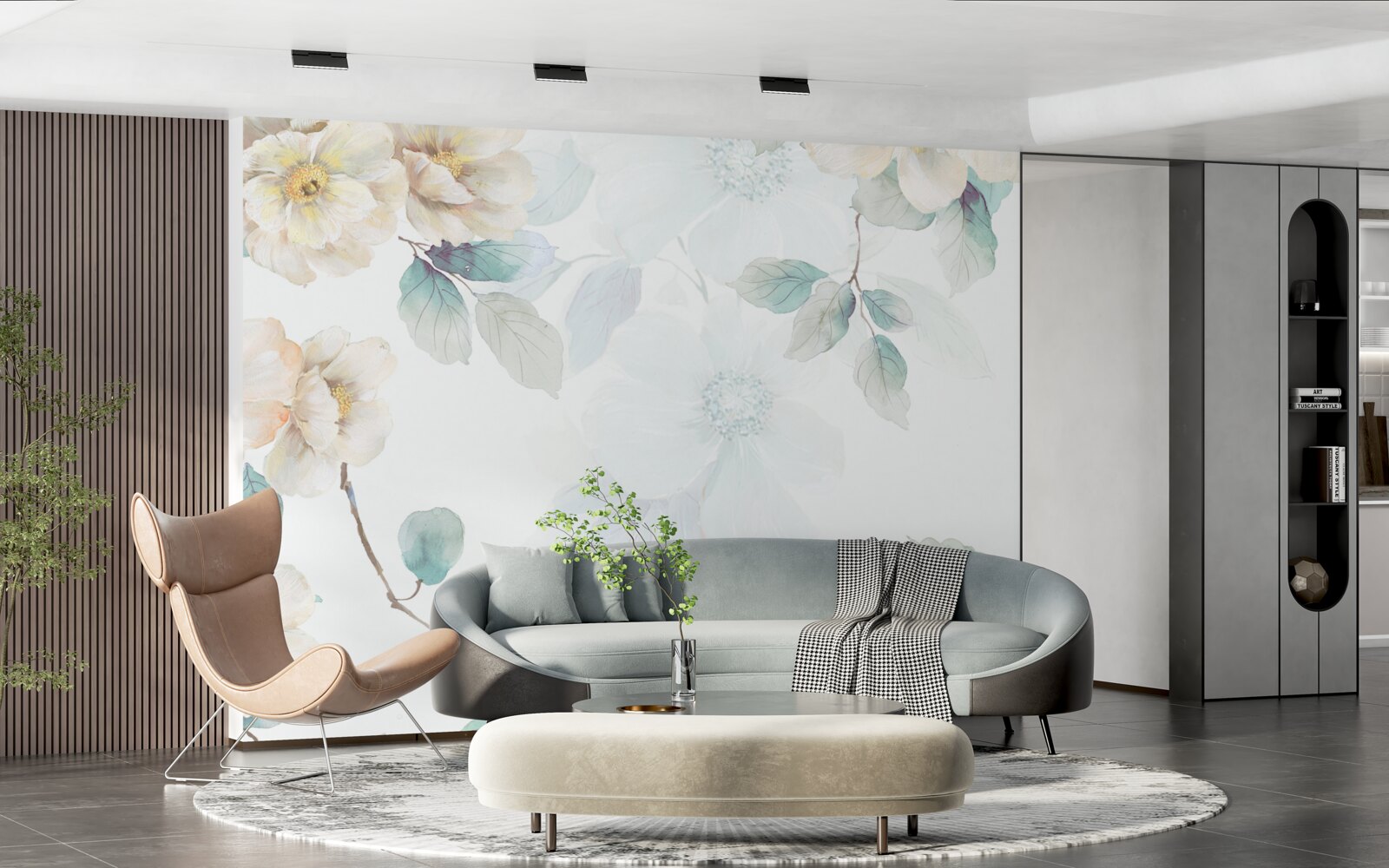 Fototapeta Na konároch sa jemne rozvinú kvetné puky