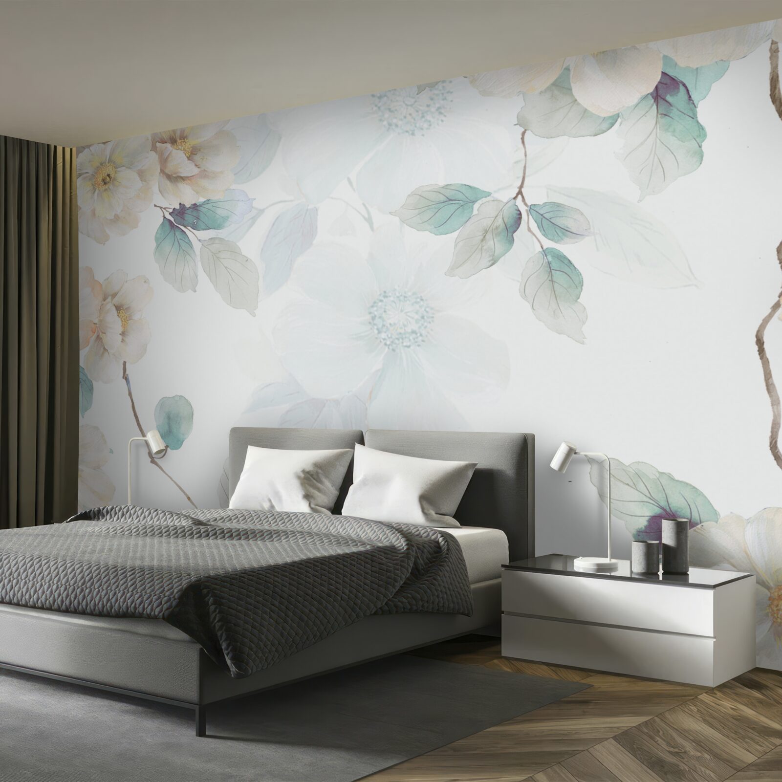 Fototapeta Na konároch sa jemne rozvinú kvetné puky