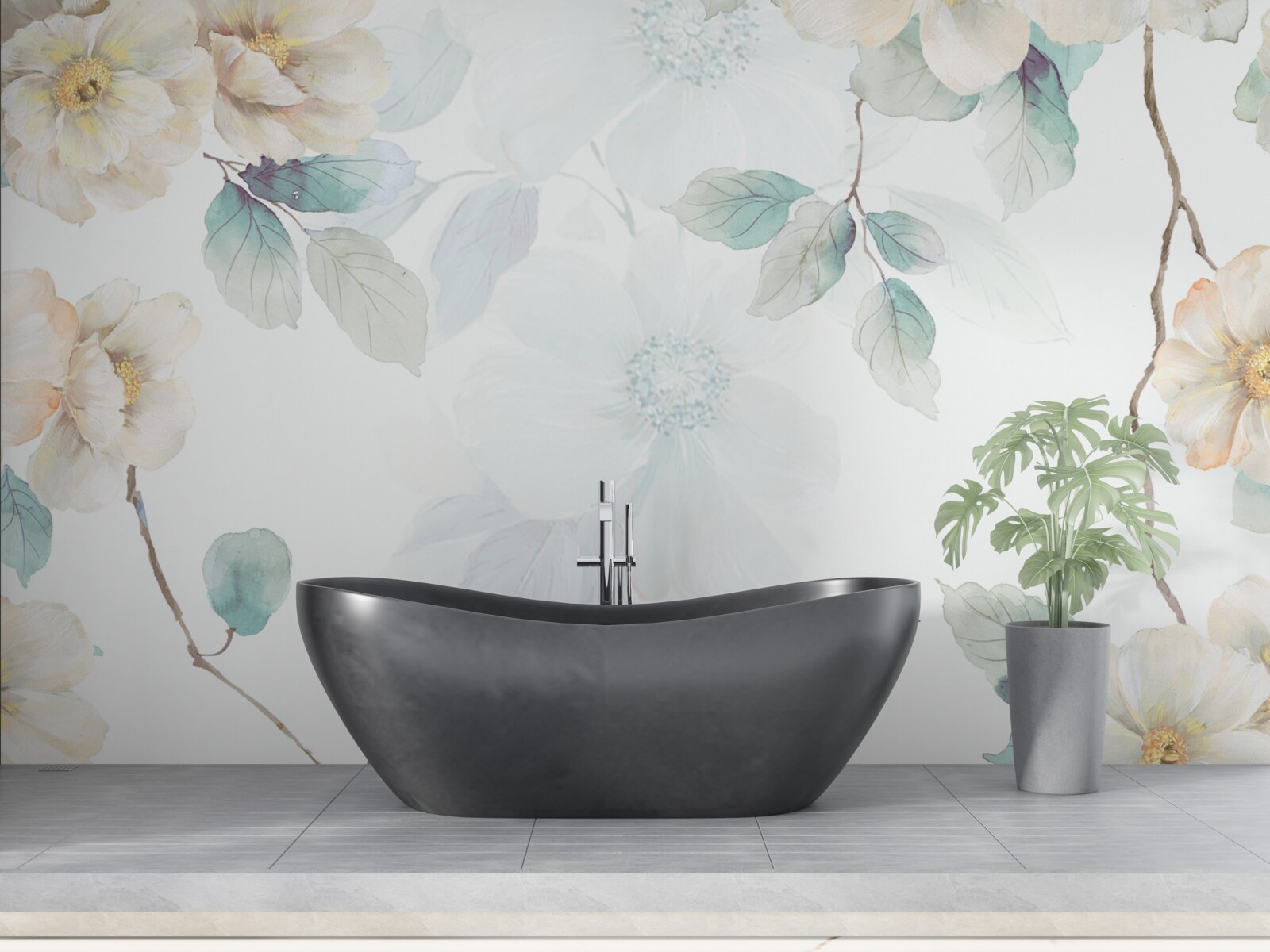 Fototapeta Na konároch sa jemne rozvinú kvetné puky