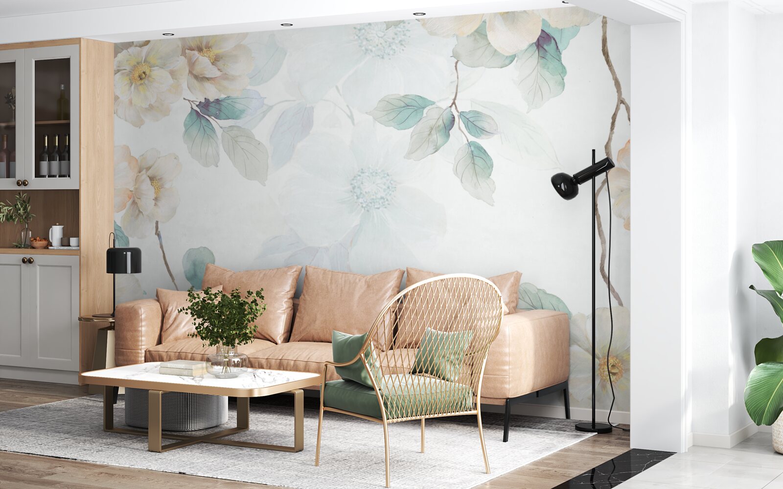 Fototapeta Na konároch sa jemne rozvinú kvetné puky