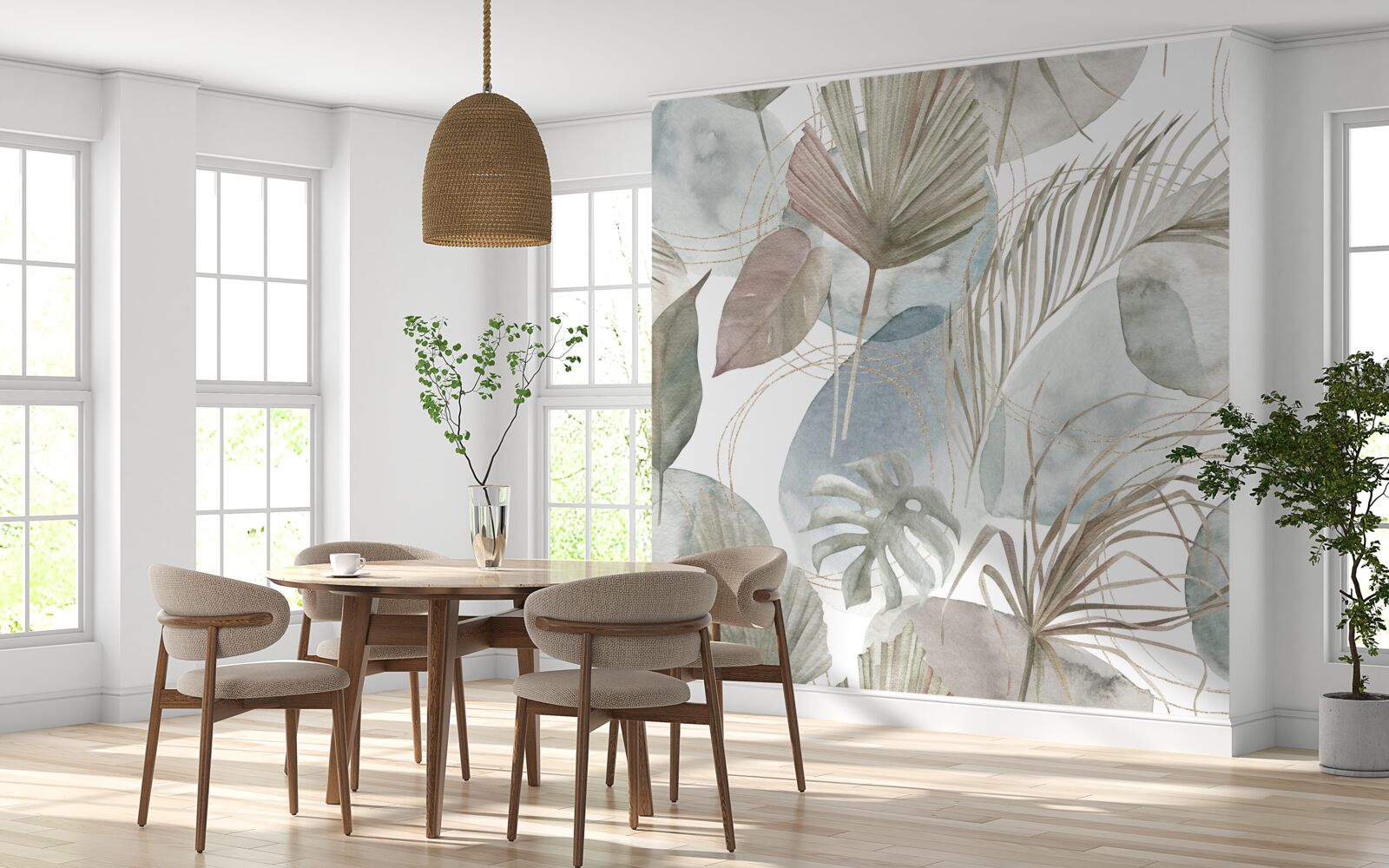 Fototapeta rozmanitosť listov v tropických oblastiach