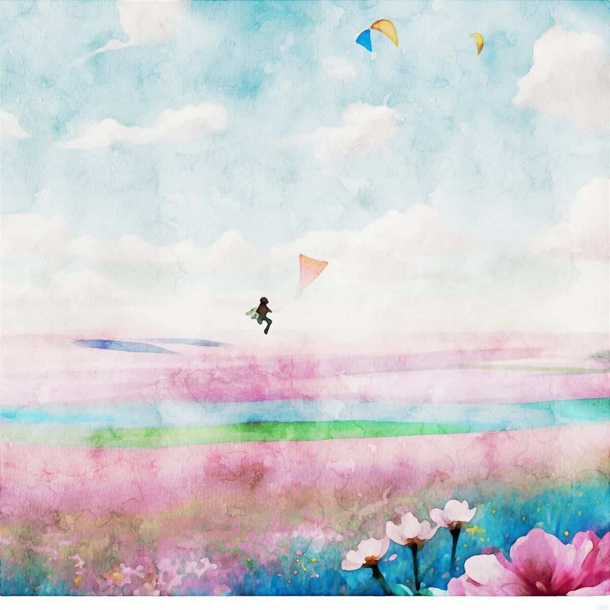 Fototapeta paragliding nad lúkou