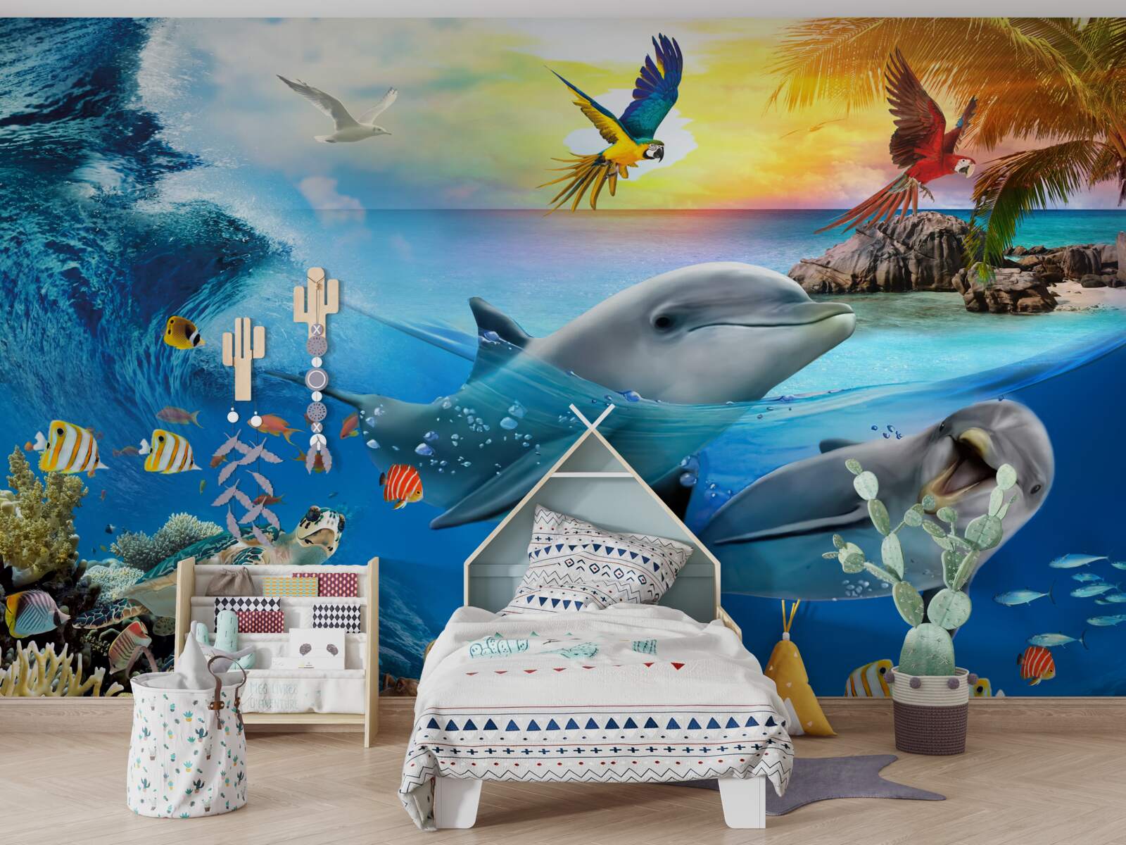 Fototapeta Na delfíny čaká úsvit