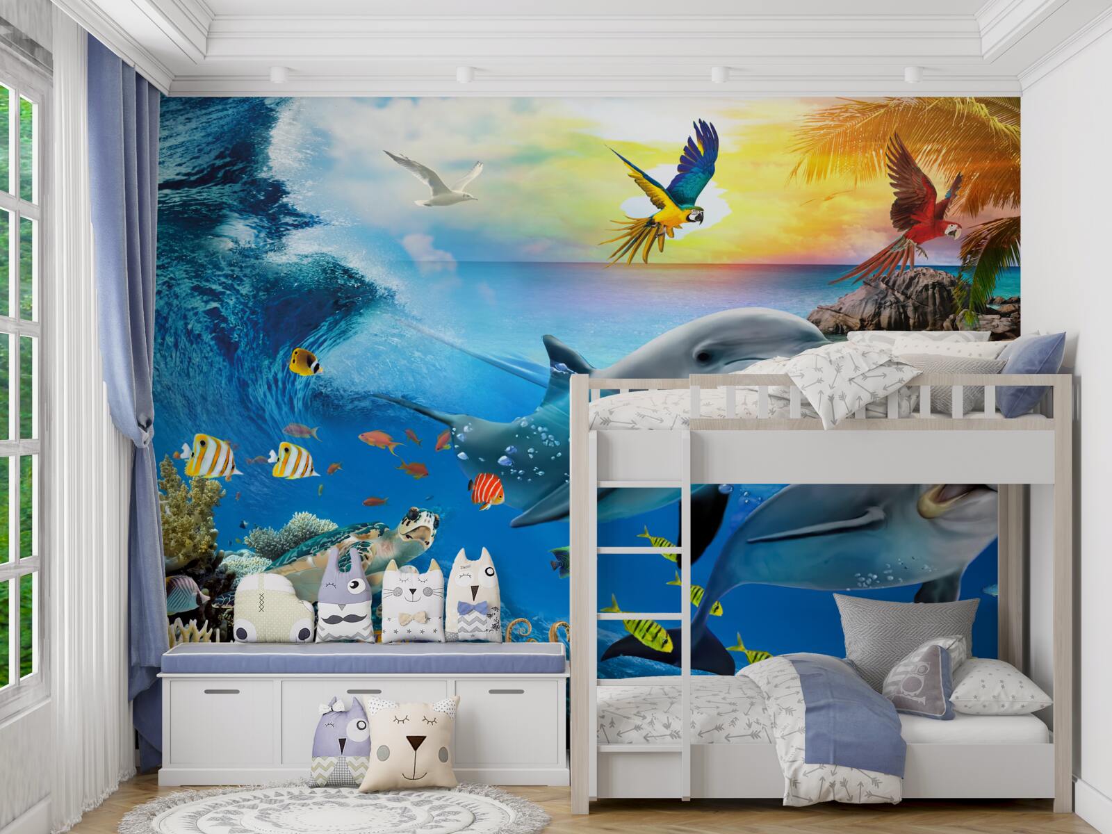 Fototapeta Na delfíny čaká úsvit