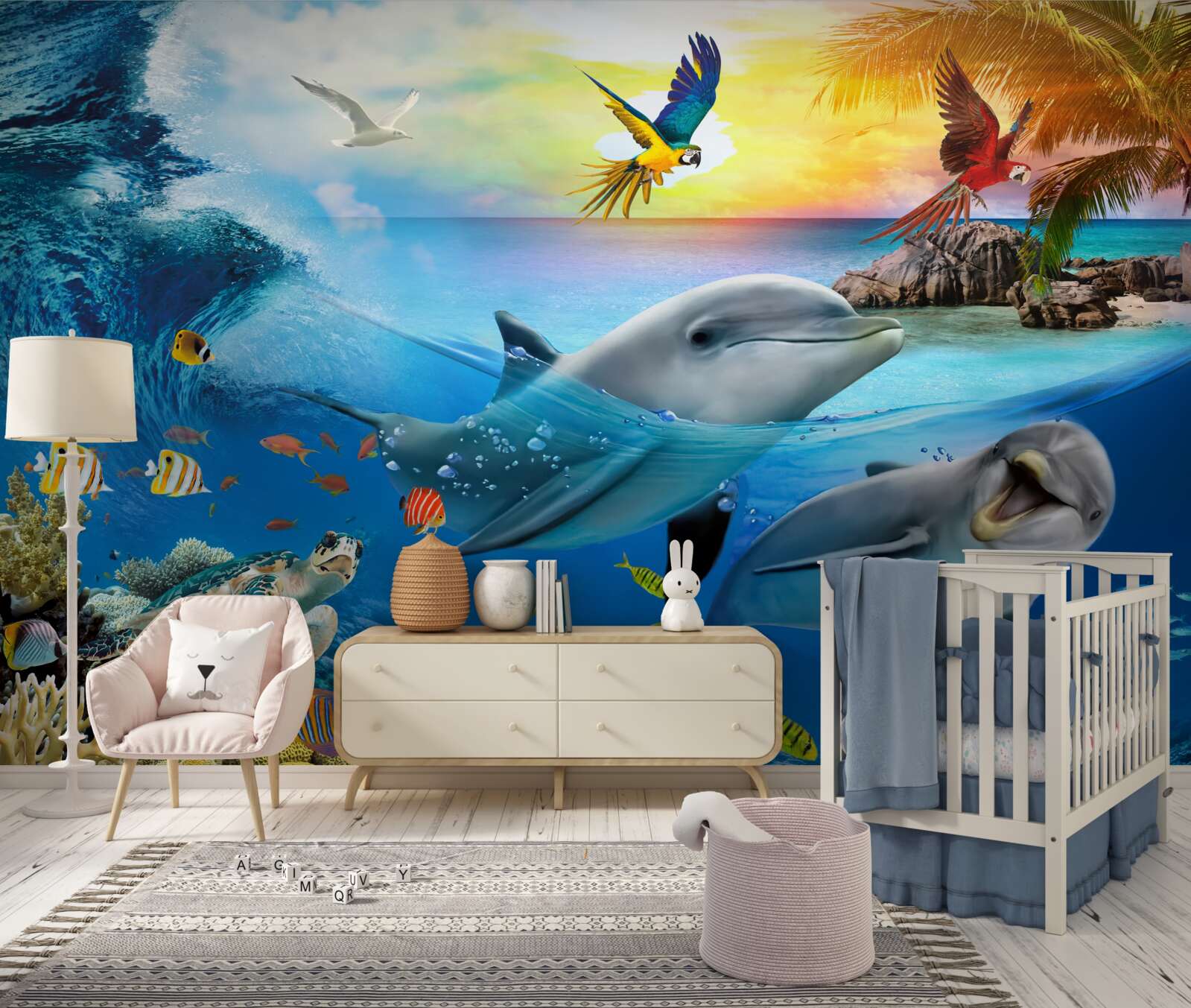 Fototapeta Na delfíny čaká úsvit