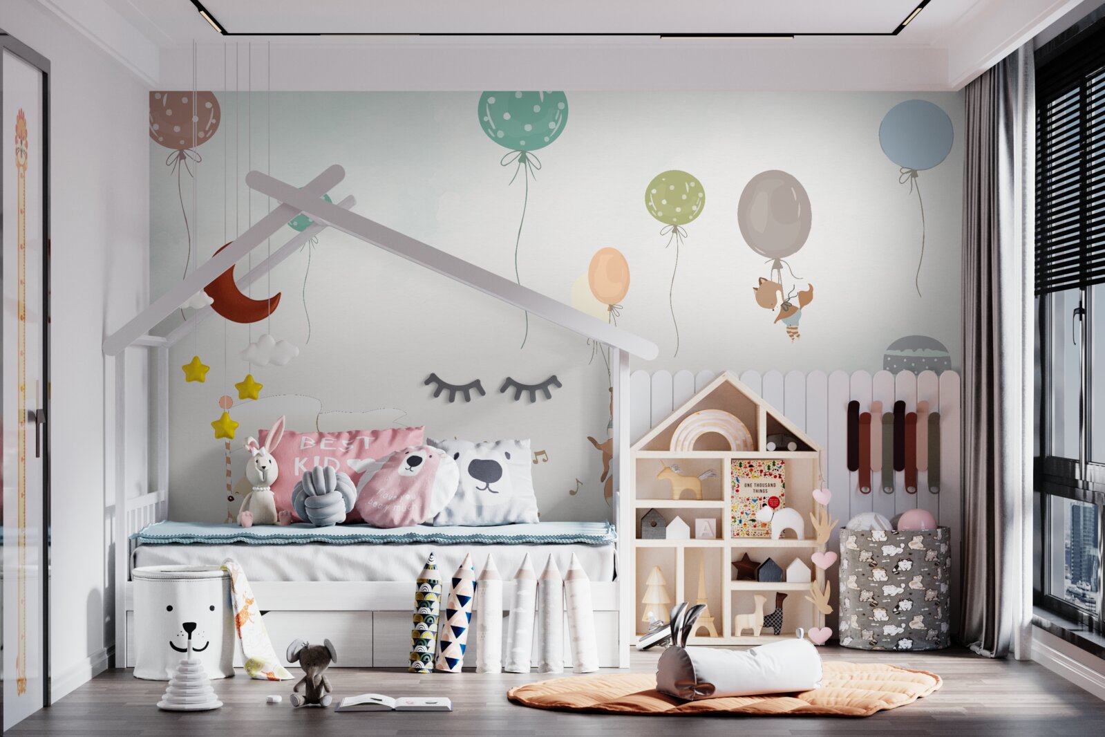 Fototapeta zvieratá idú na narodeninovú oslavu