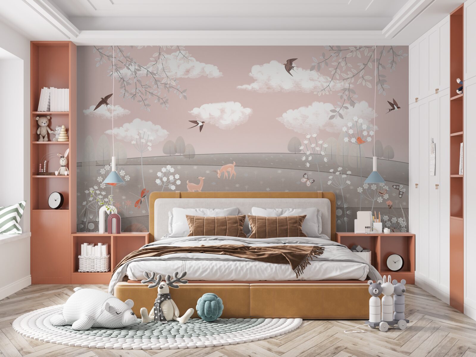 Fototapeta obyvatelia lúk medzi trávou