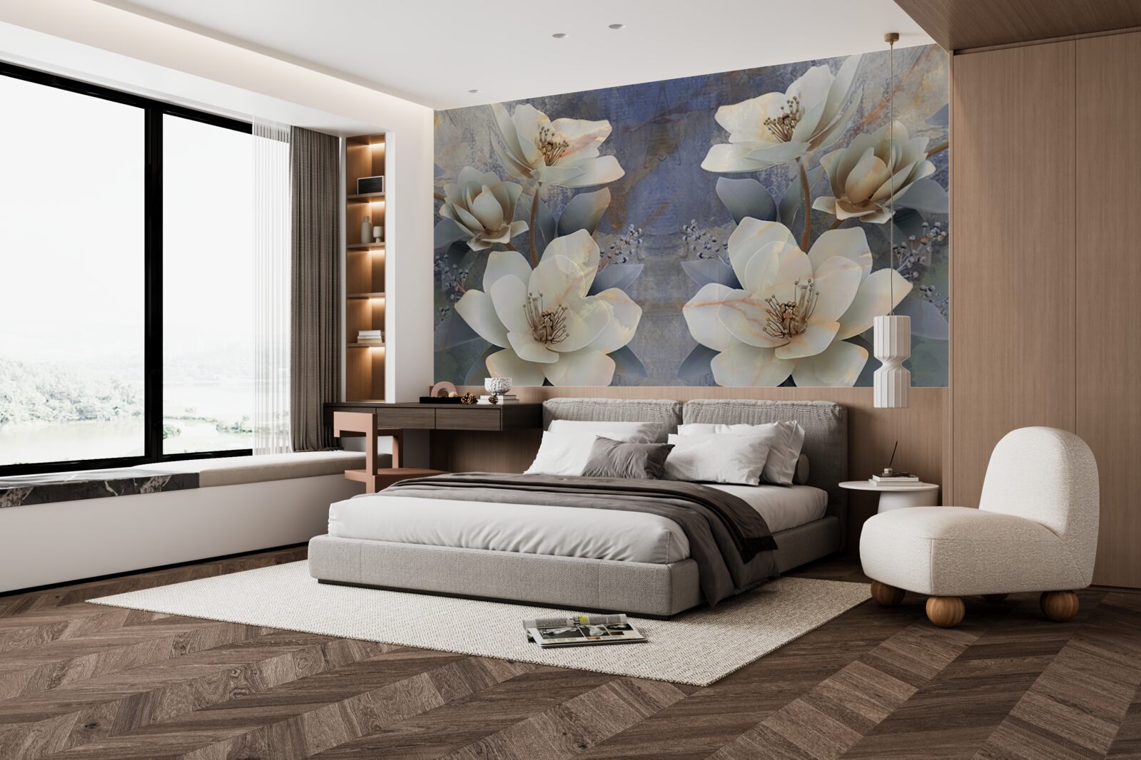 Fototapeta objemové kvitnúce kvety