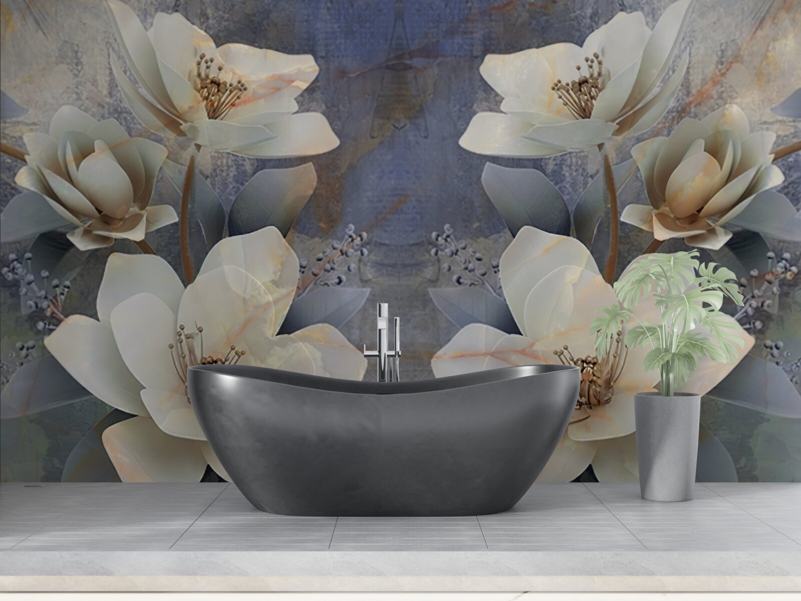 Fototapeta objemové kvitnúce kvety