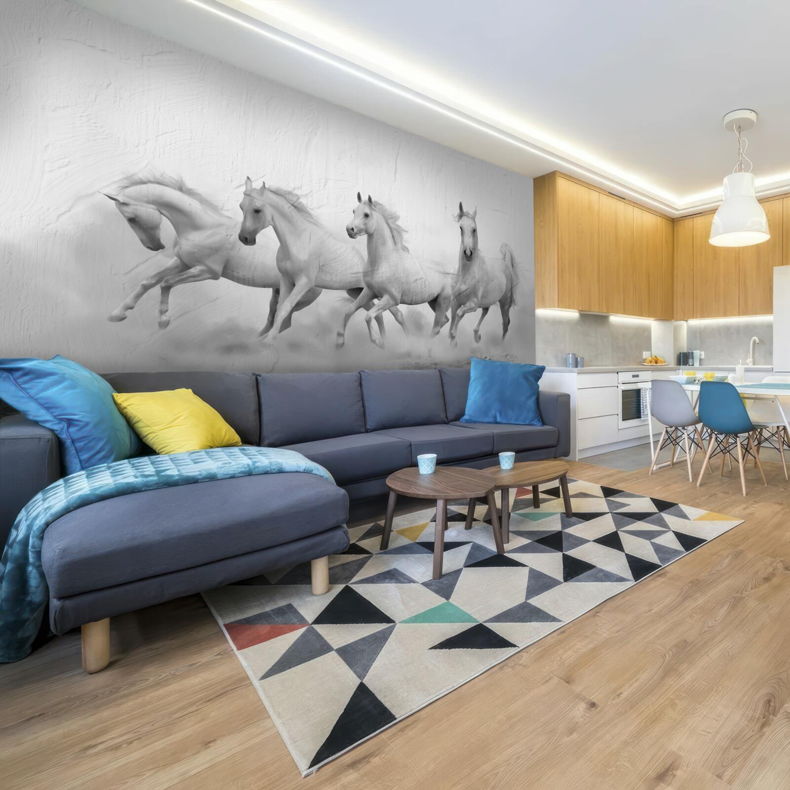 Fototapeta skupina koní