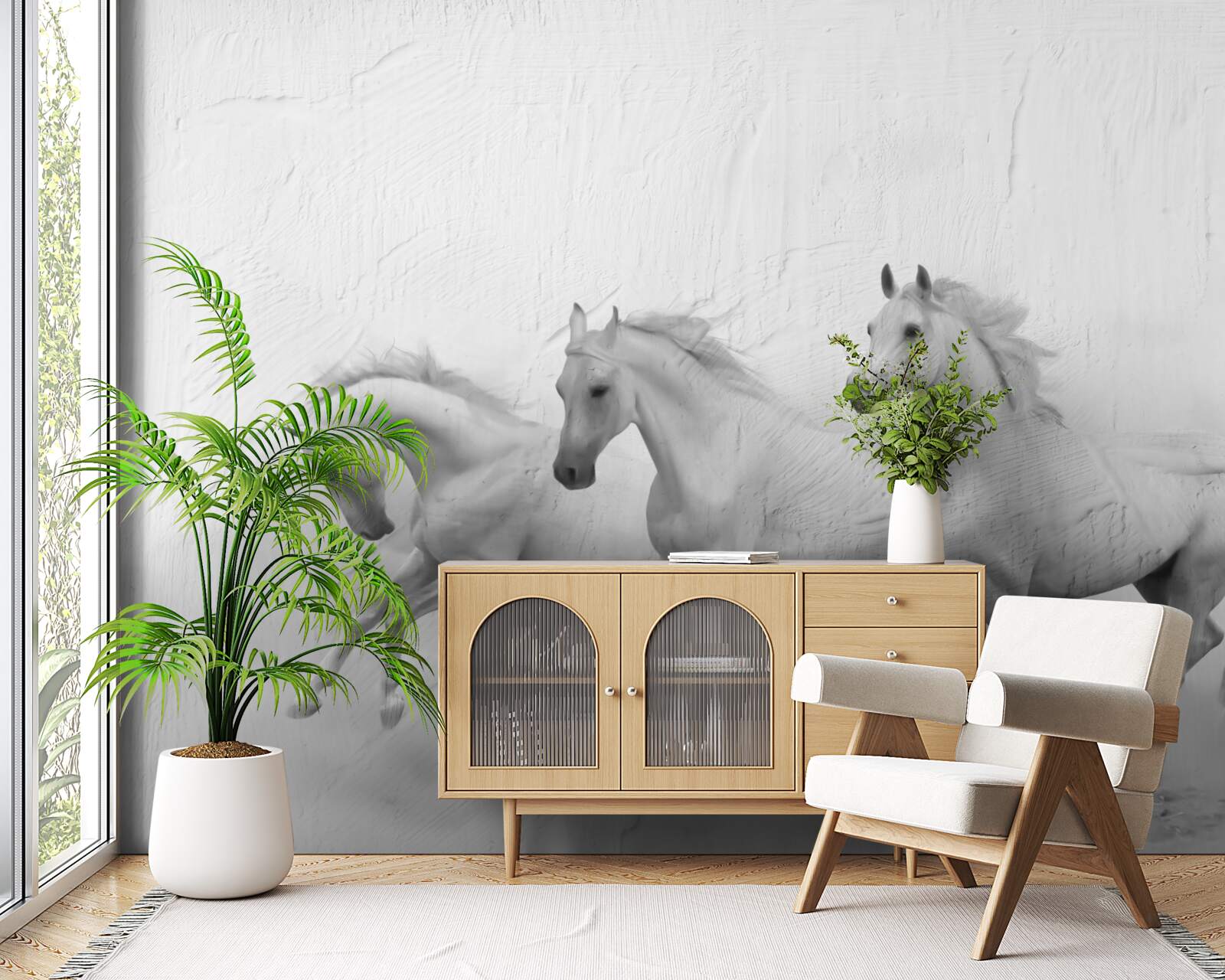 Fototapeta skupina koní