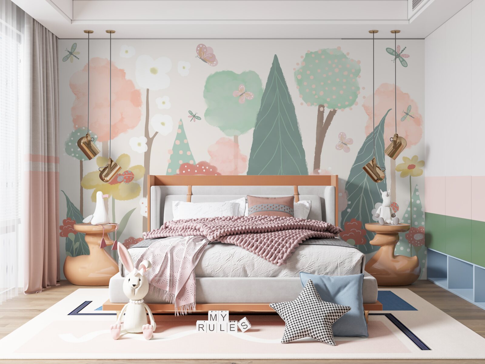 Fototapeta les plný rozkvitnutých detských fantázií