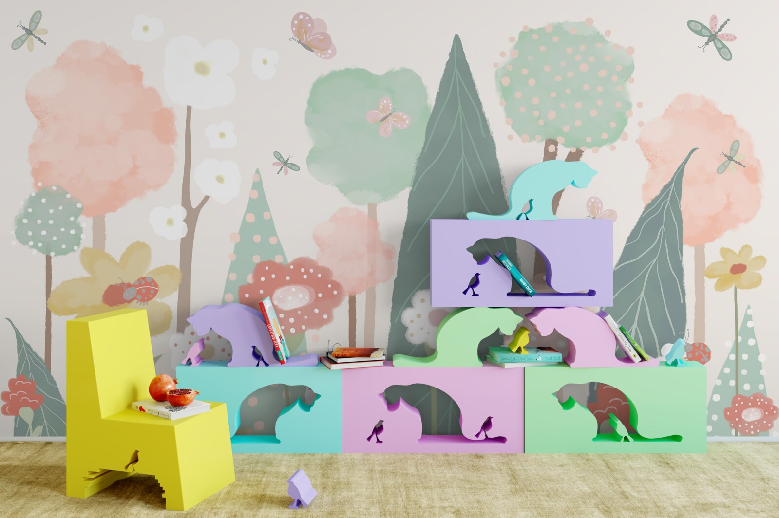 Fototapeta les plný rozkvitnutých detských fantázií