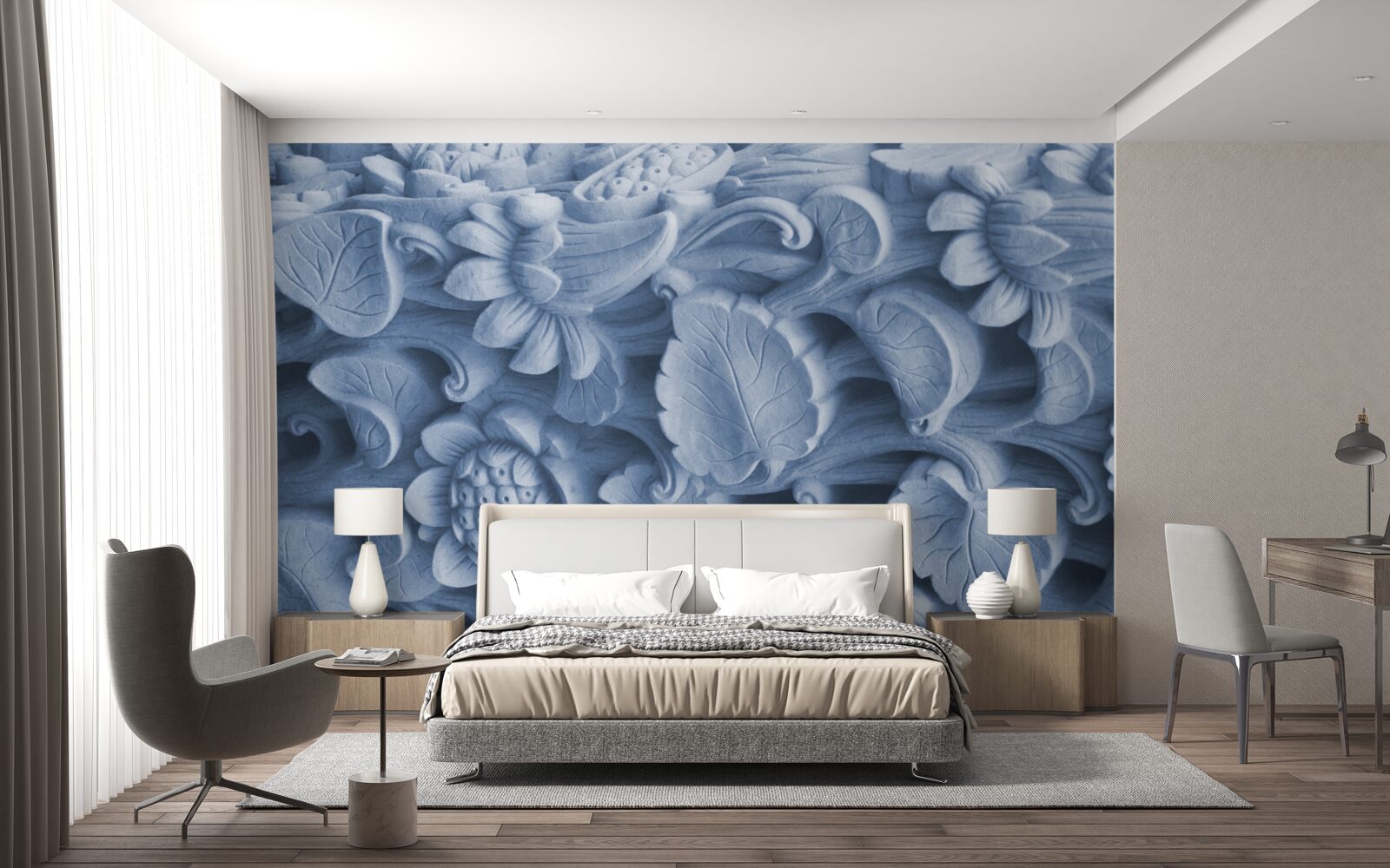 Fototapeta textúra listov na omietke