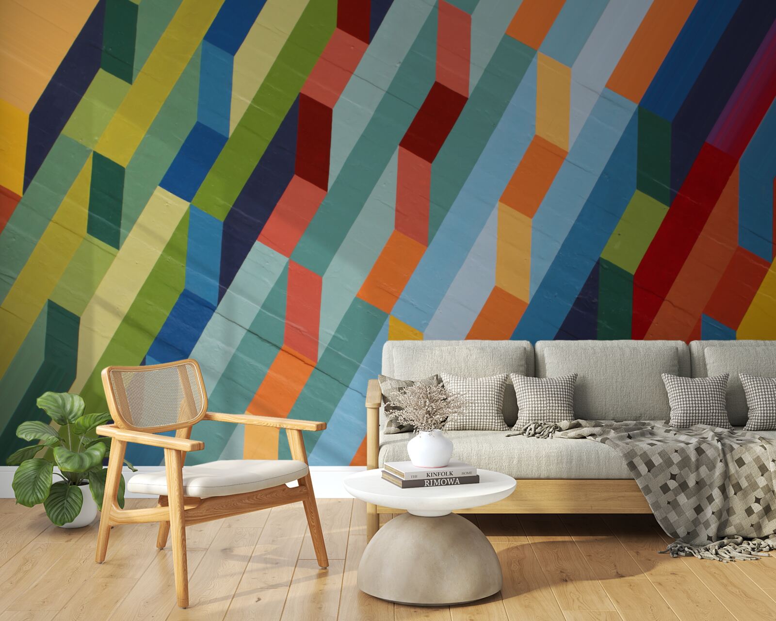 Fototapeta obdĺžnikové tvary v bohatých farbách